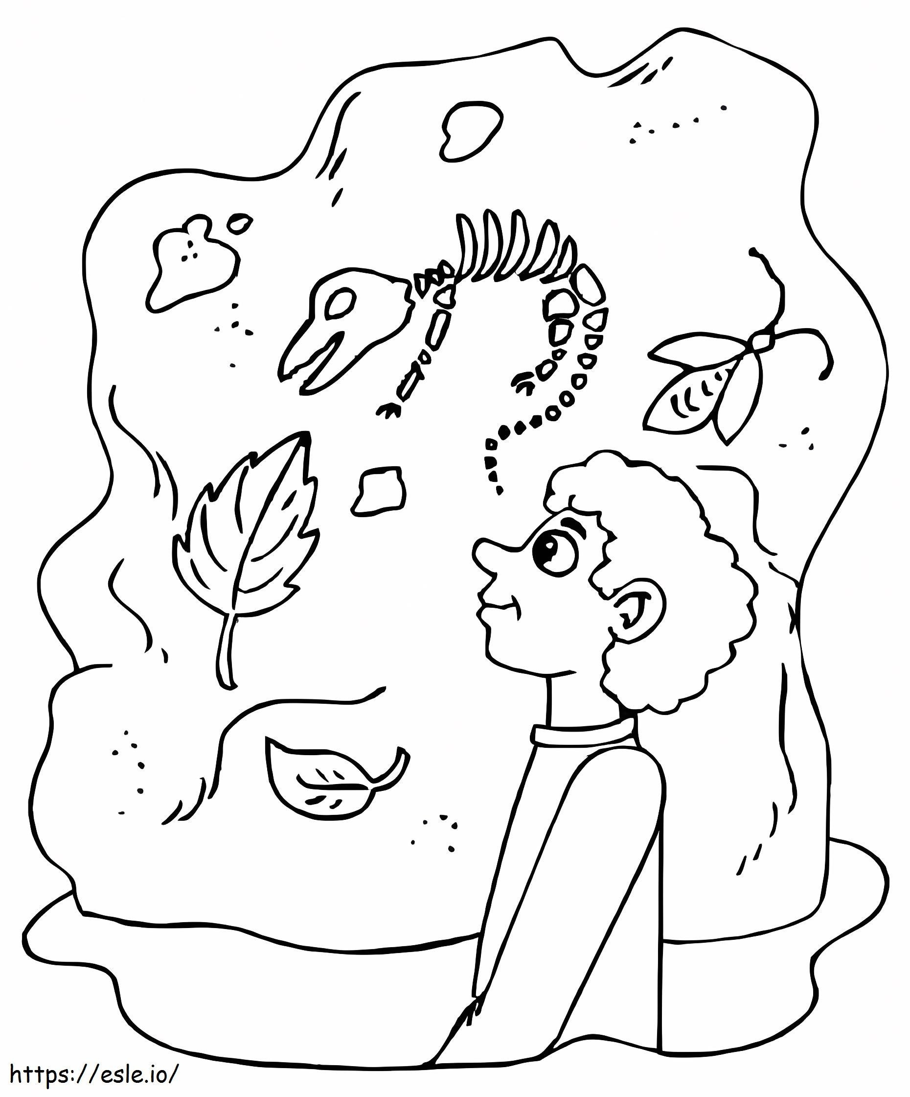Dinosaurs Museum coloring page