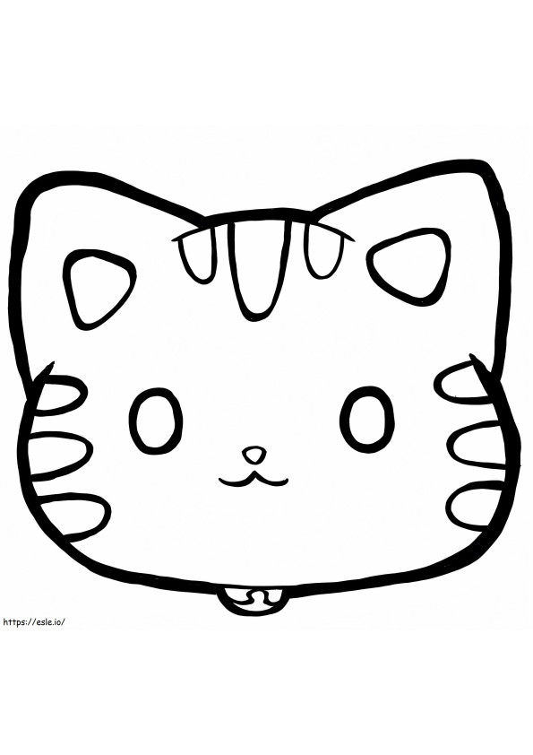 Sevimli Kedi Yüzü boyama