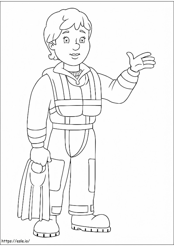Penny Morris From Fireman Sam coloring page
