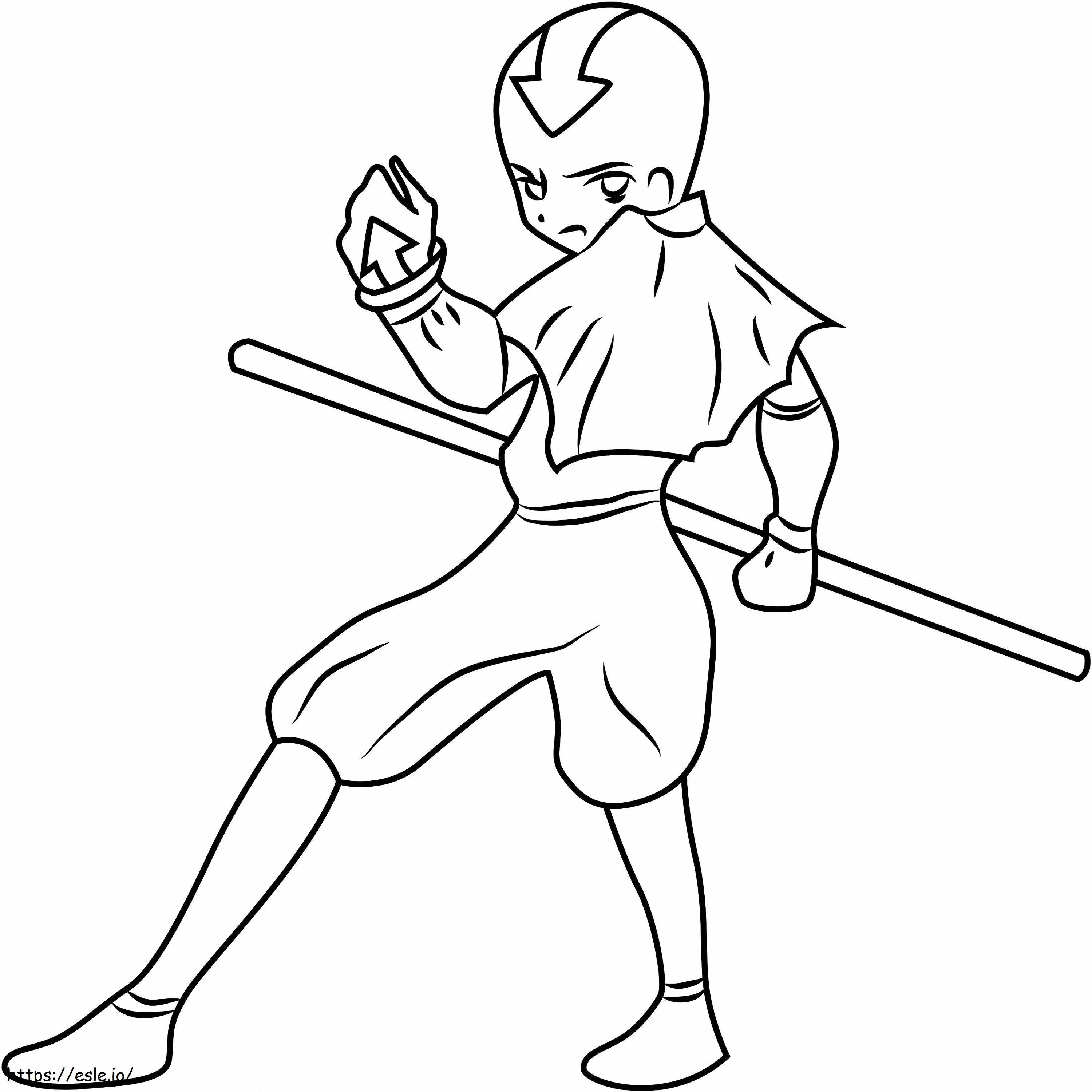 1532491157 Angry Aang A4 coloring page