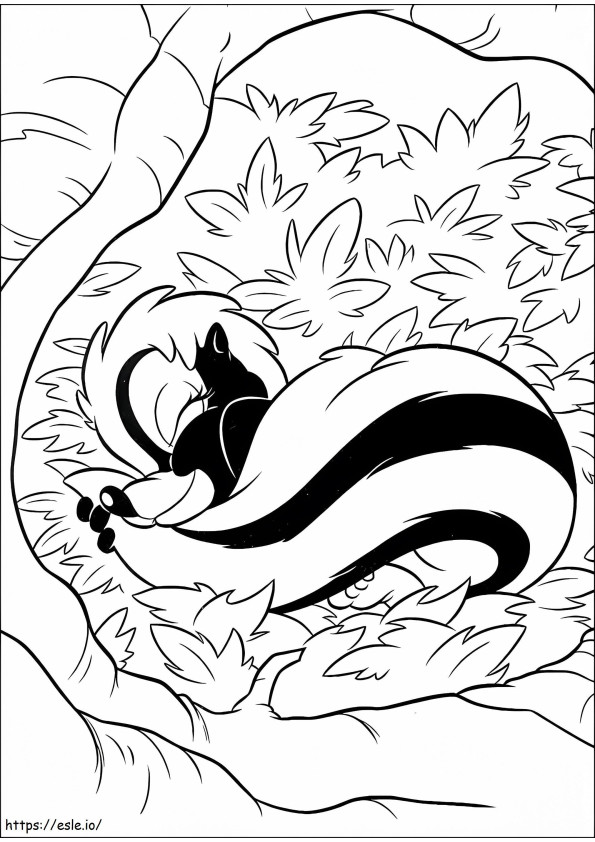 1533697215 Flower Sleeping A4 coloring page