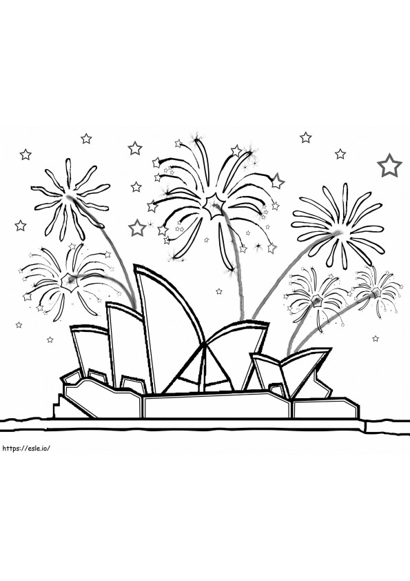 Opera House In Sydney 3 coloring page
