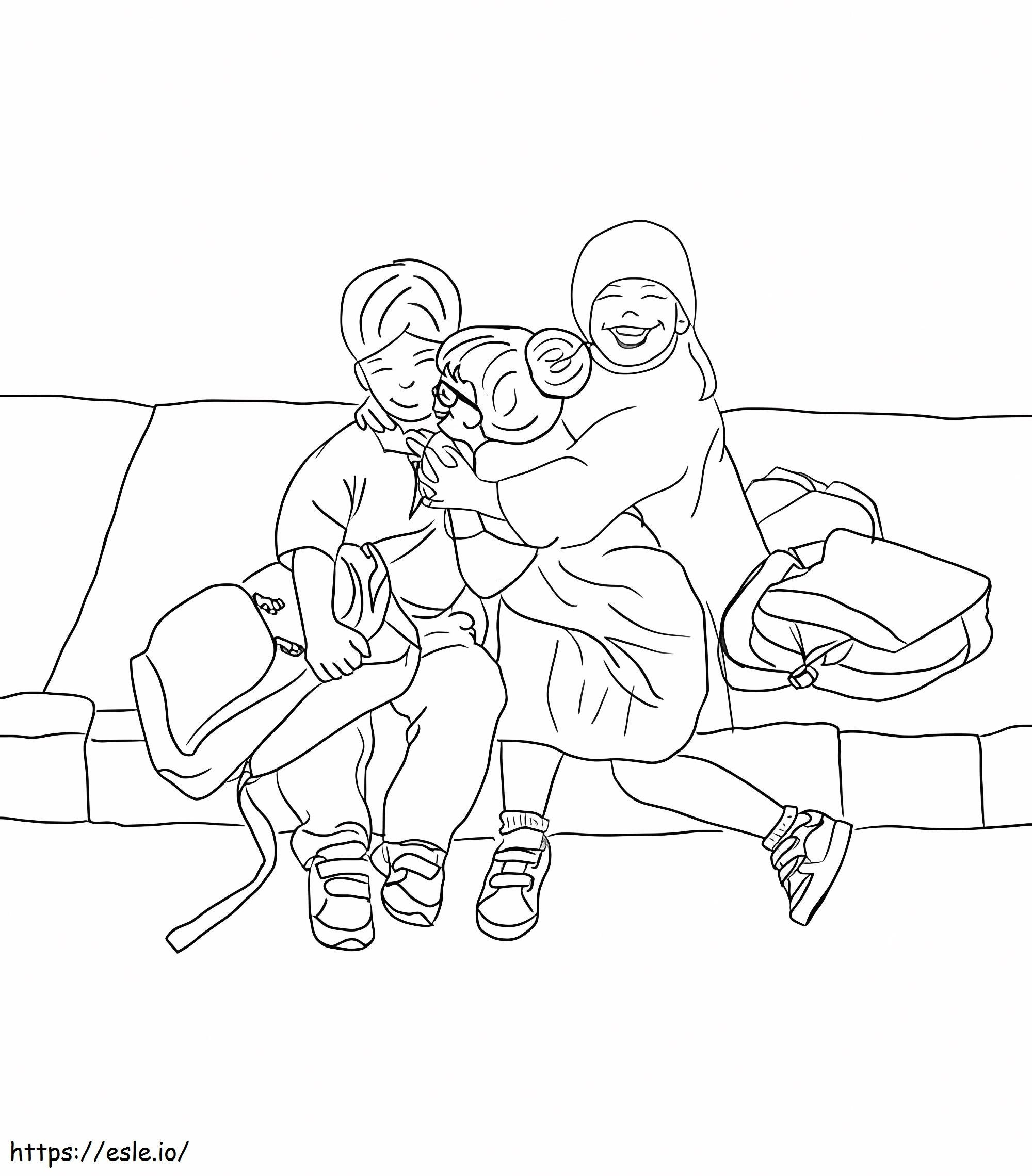 School Best Friends coloring page
