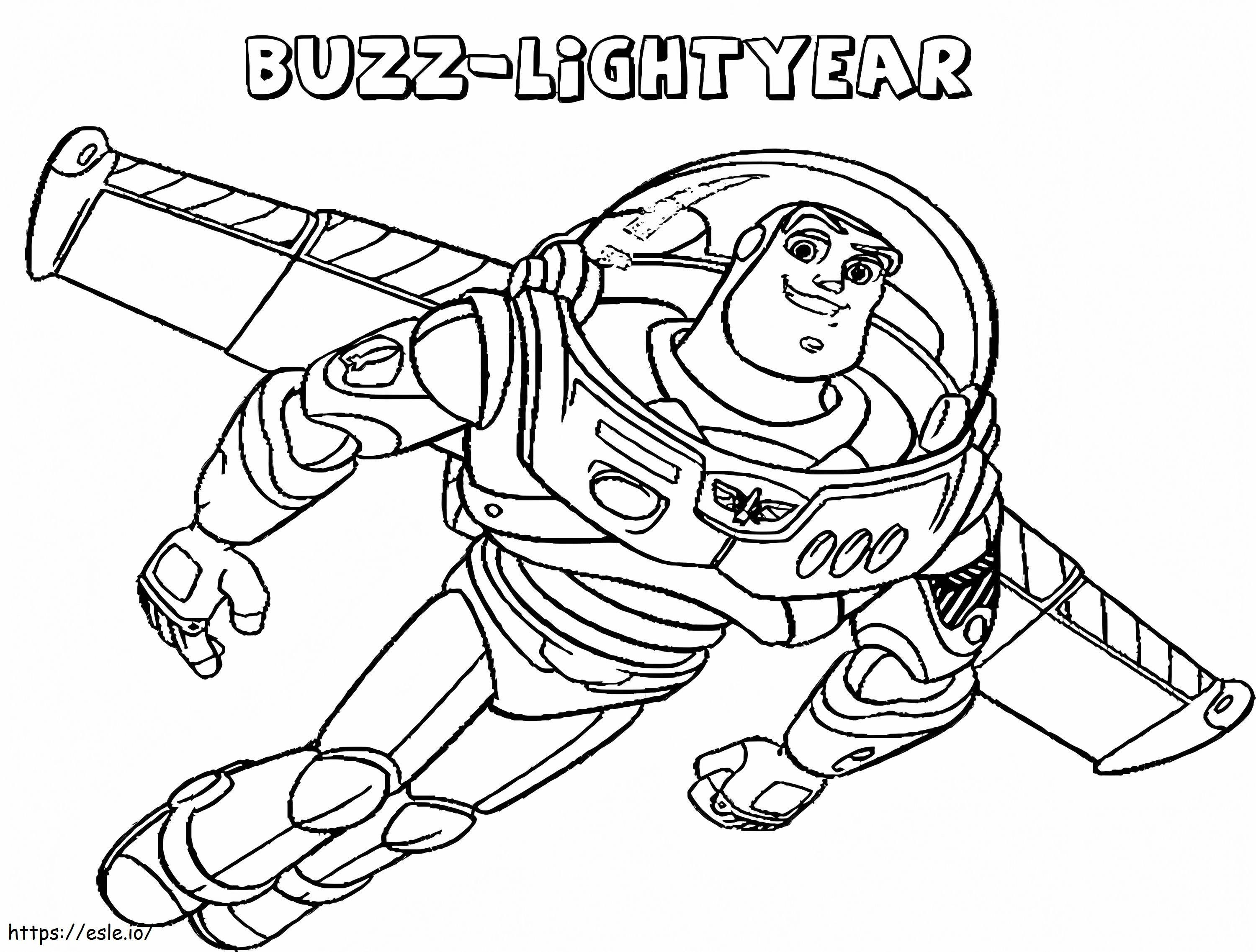 Buzz Lightyear 5 coloring page