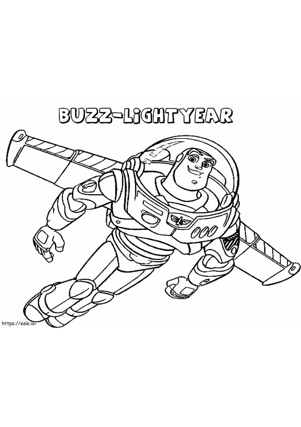 Buzz Lightyear 5 coloring page