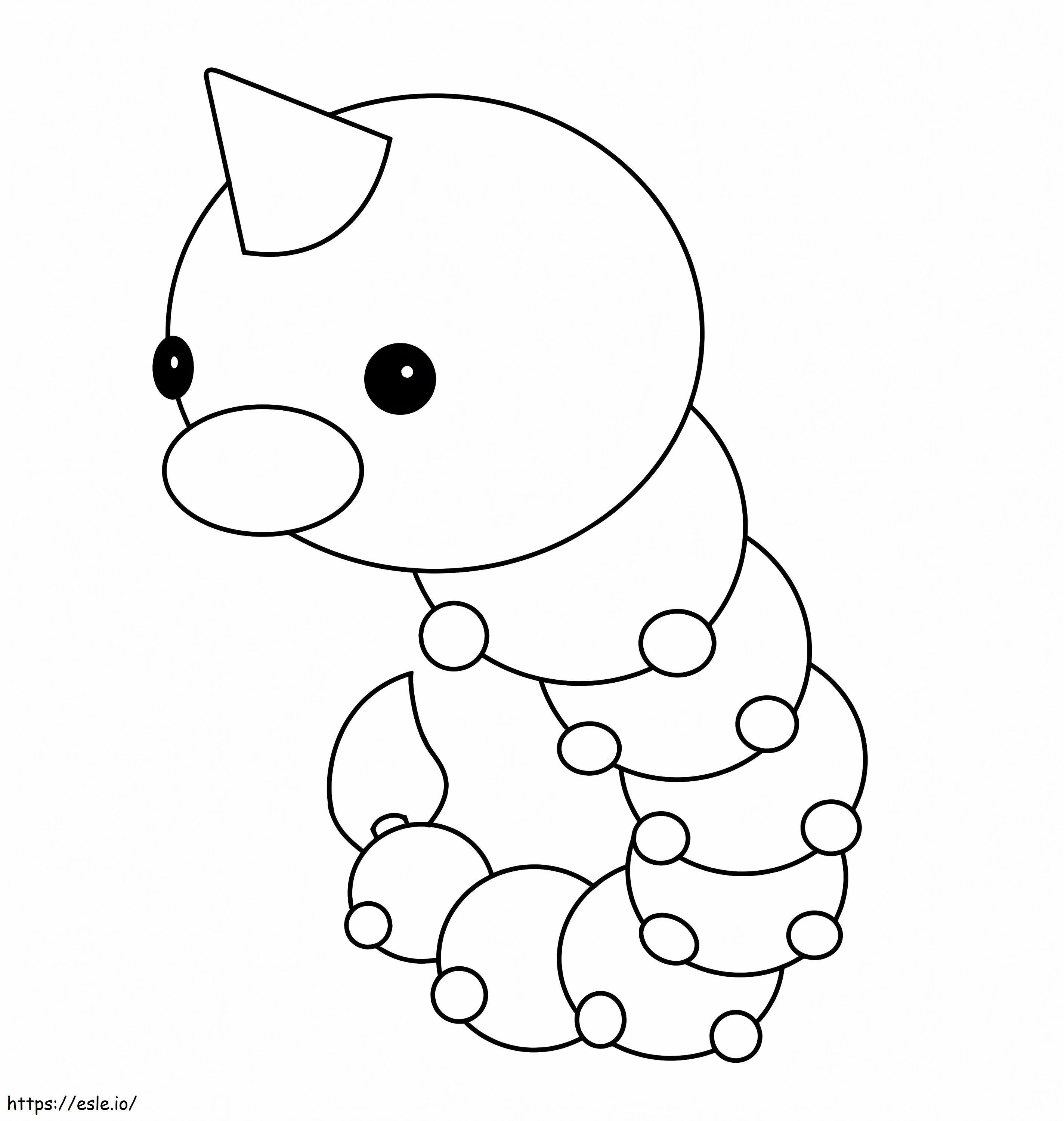 Weedle A Pokemon coloring page