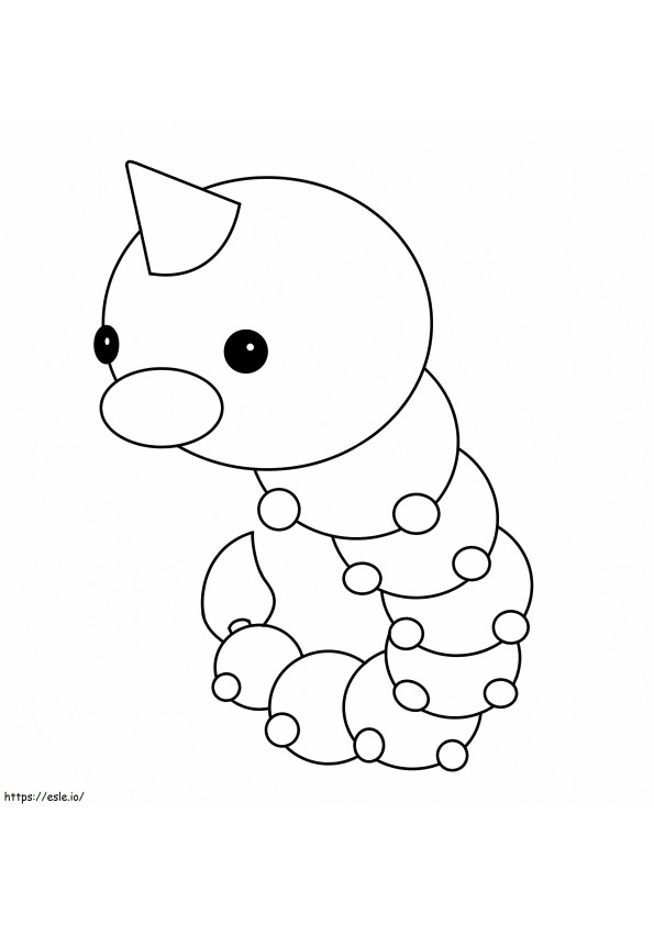 Weedle A Pokemon coloring page