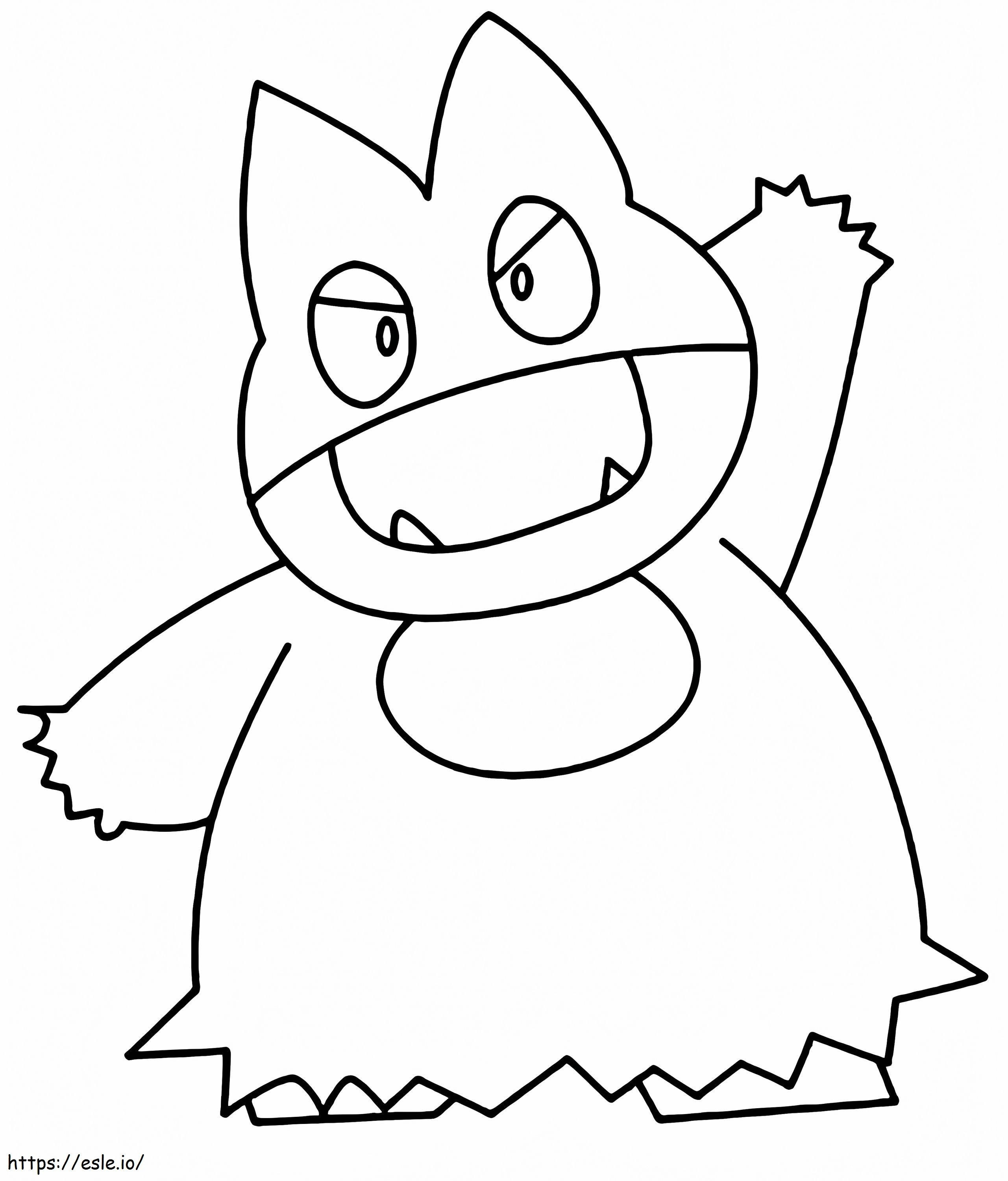 Angry Munchlax Pokemon coloring page