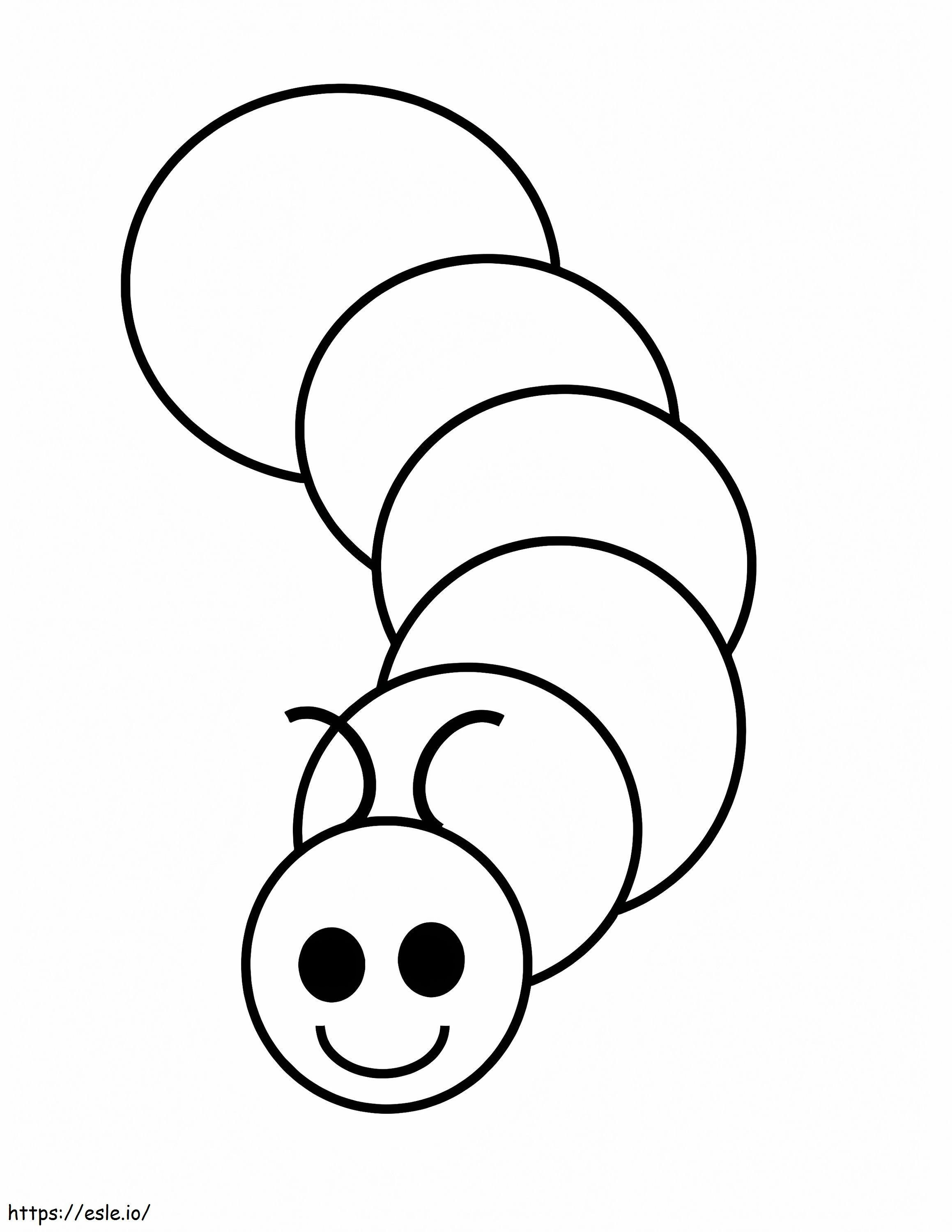 Walking Worm coloring page
