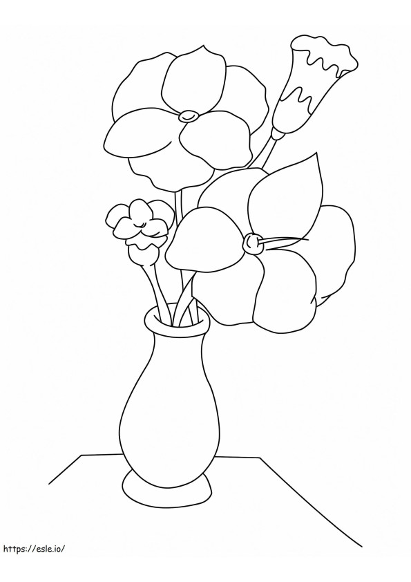Flores de gladiolo 9 para colorear