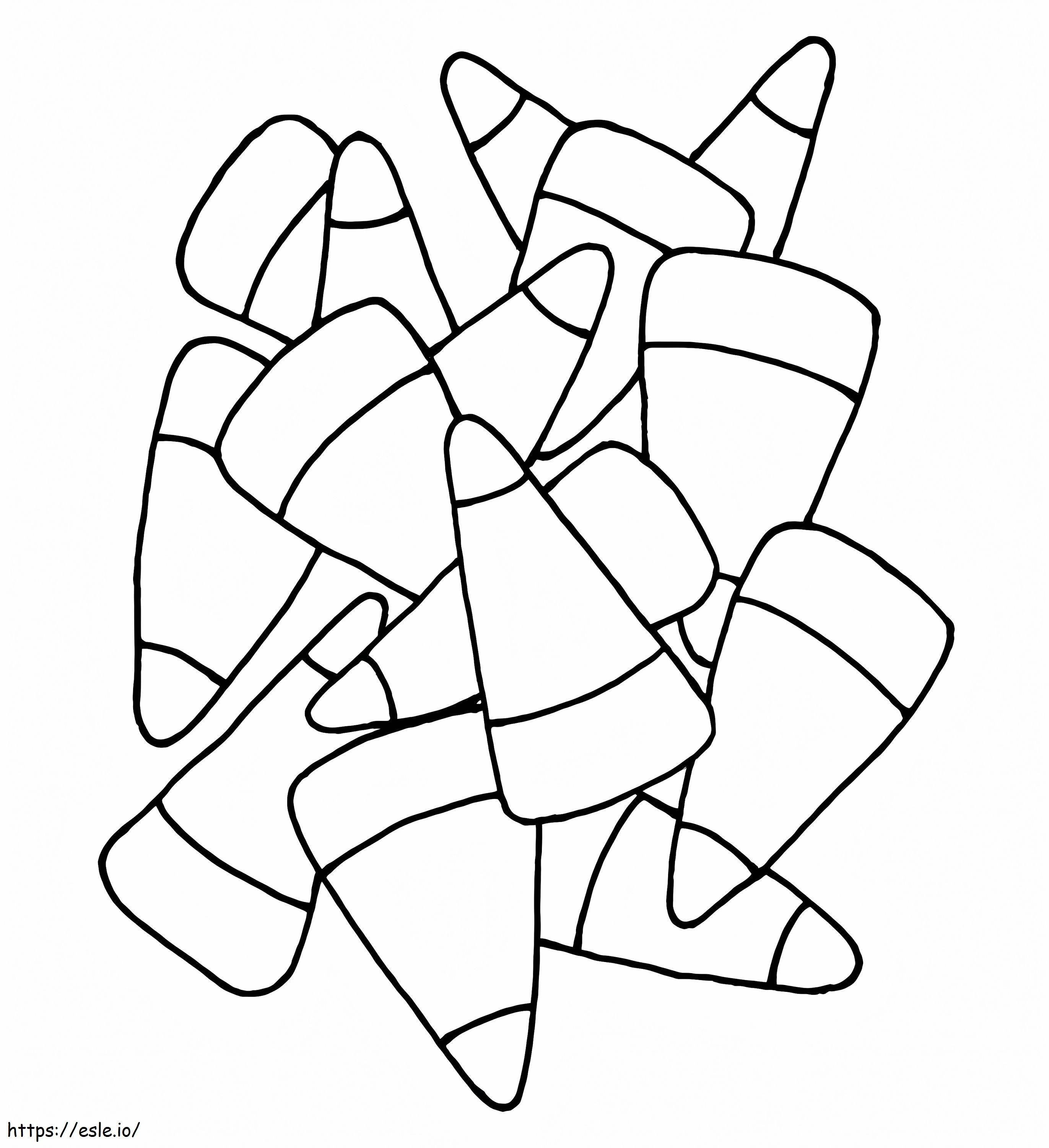 Free Candy Corn Coloring Page