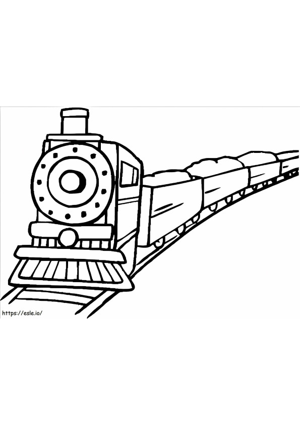 Coloriage Train 4 à imprimer dessin