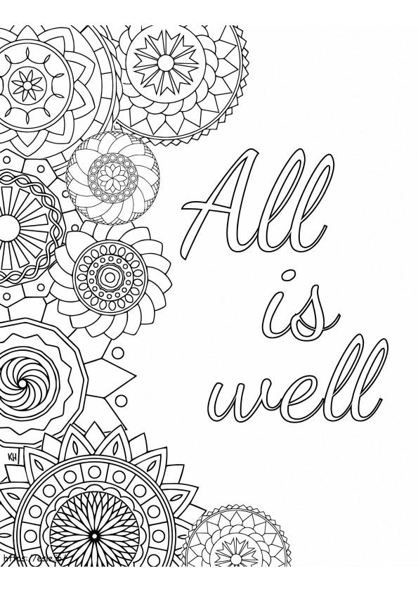 Everything'S Fine coloring page