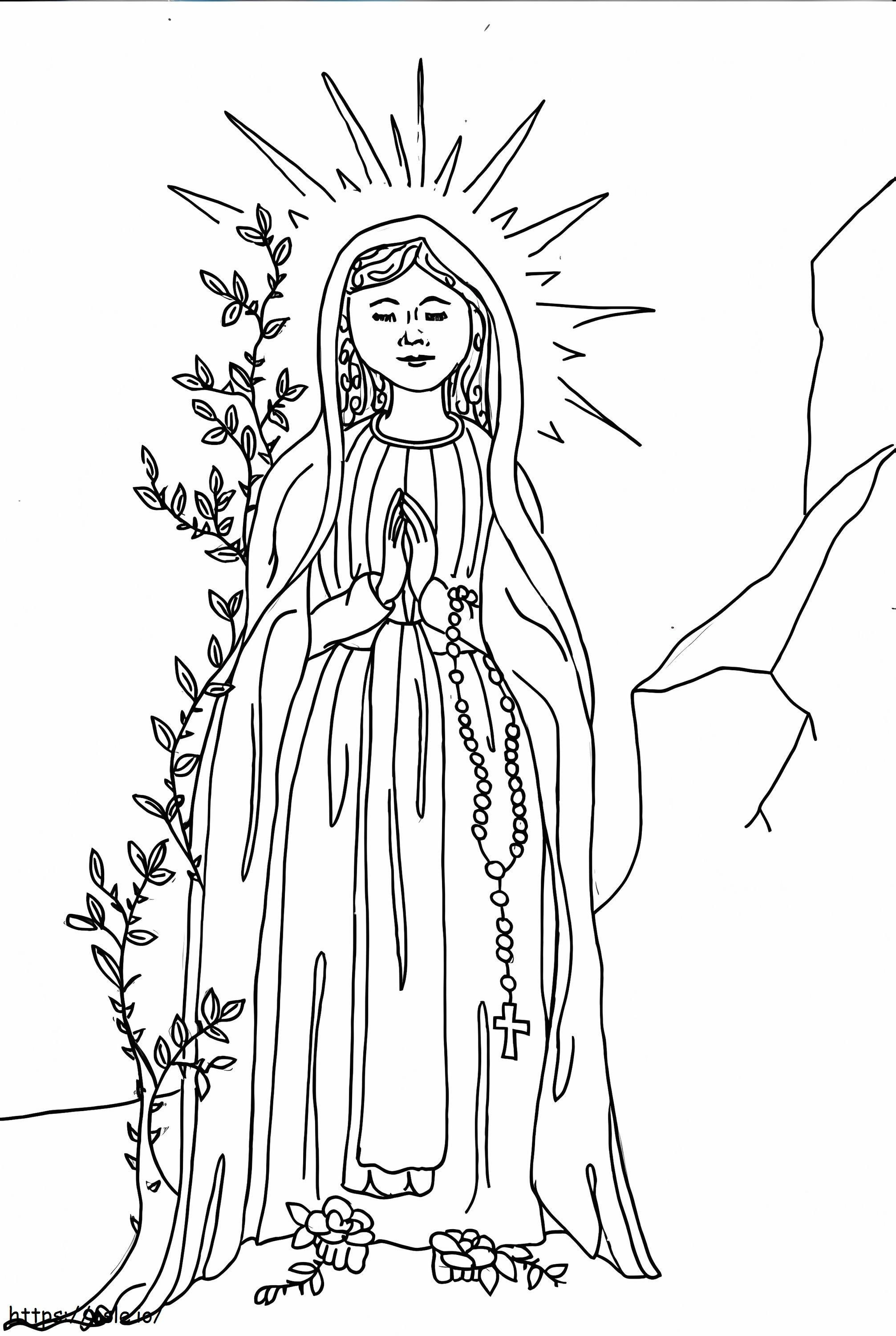 Maryja Matka Jezusa 2 kolorowanka