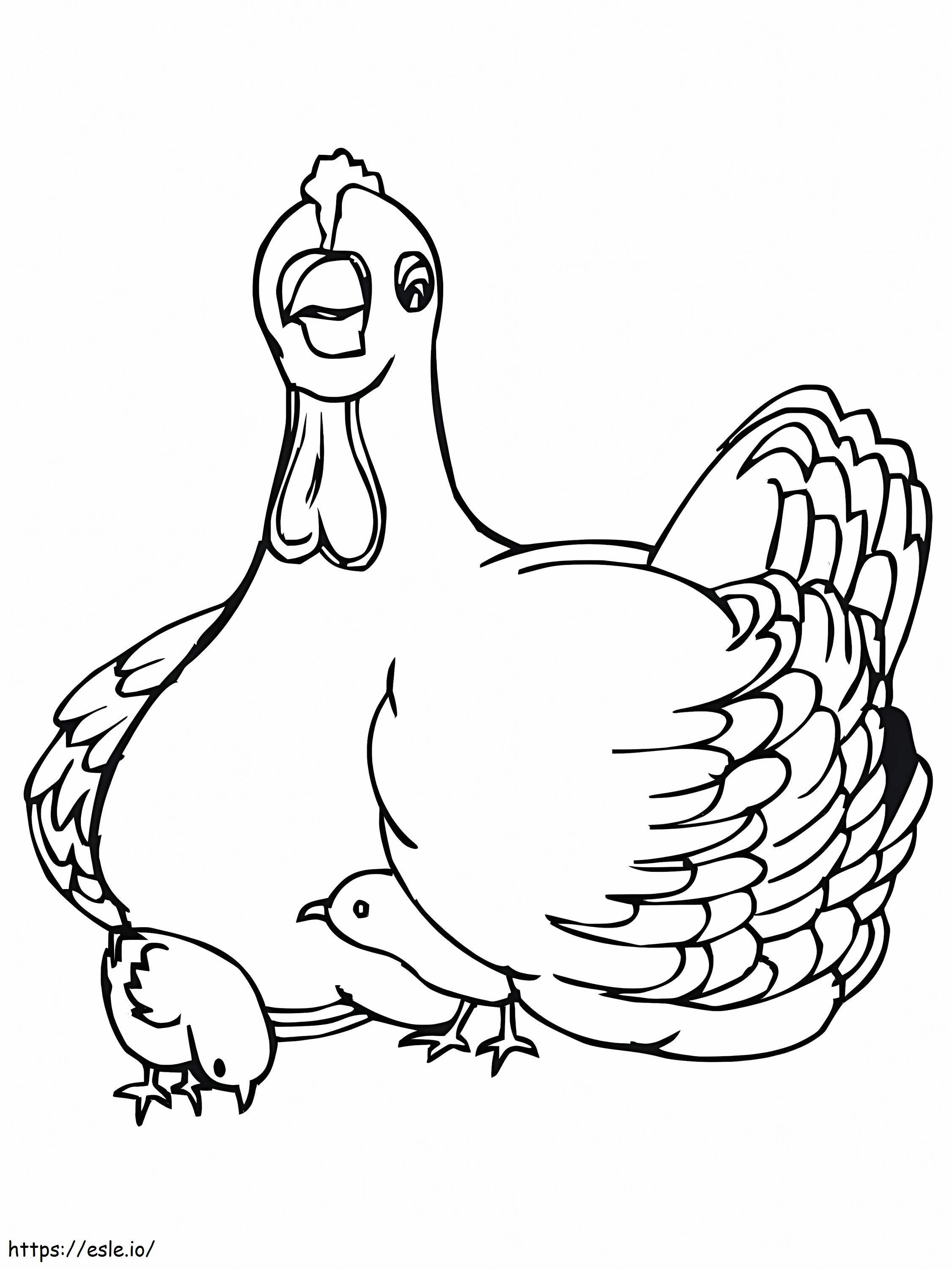 Mengembangbiakkan Ayam Dengan Anak Ayam Gambar Mewarnai