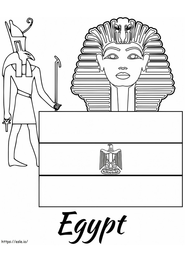 Simboli dell'Egitto da colorare