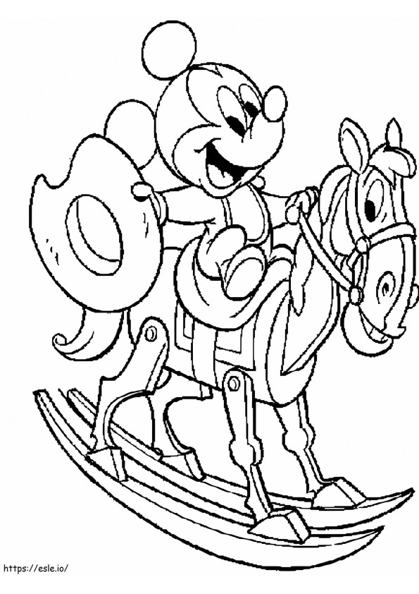Cute Baby Mickey 1 coloring page