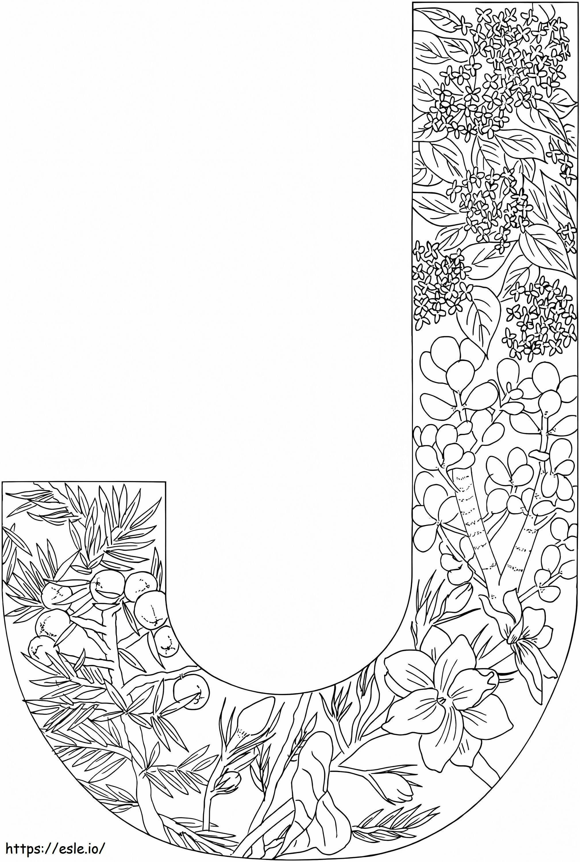 Letter J 5 coloring page