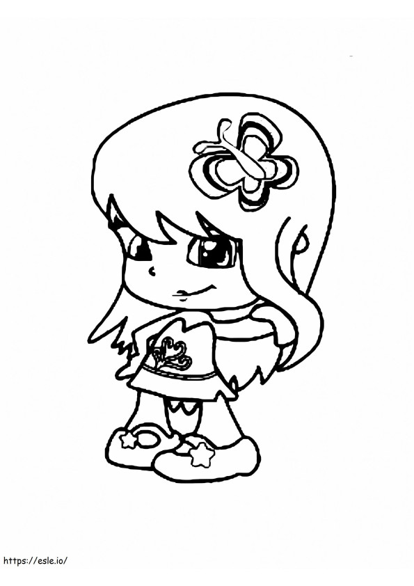 Cute Pinypon coloring page