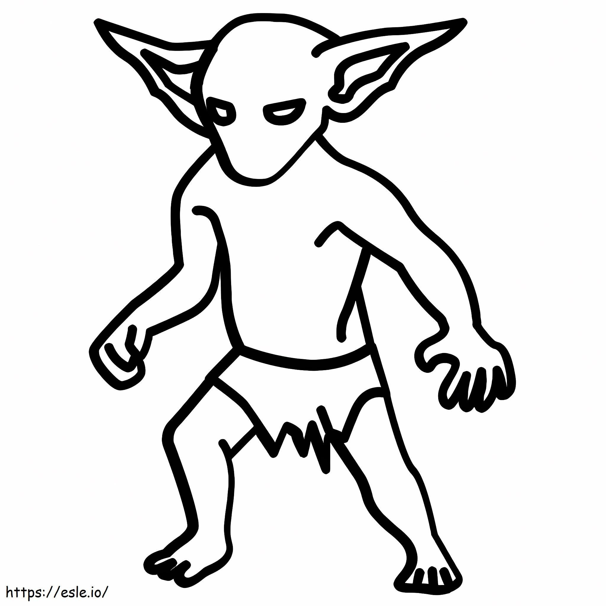 HQ Goblin Image coloring page