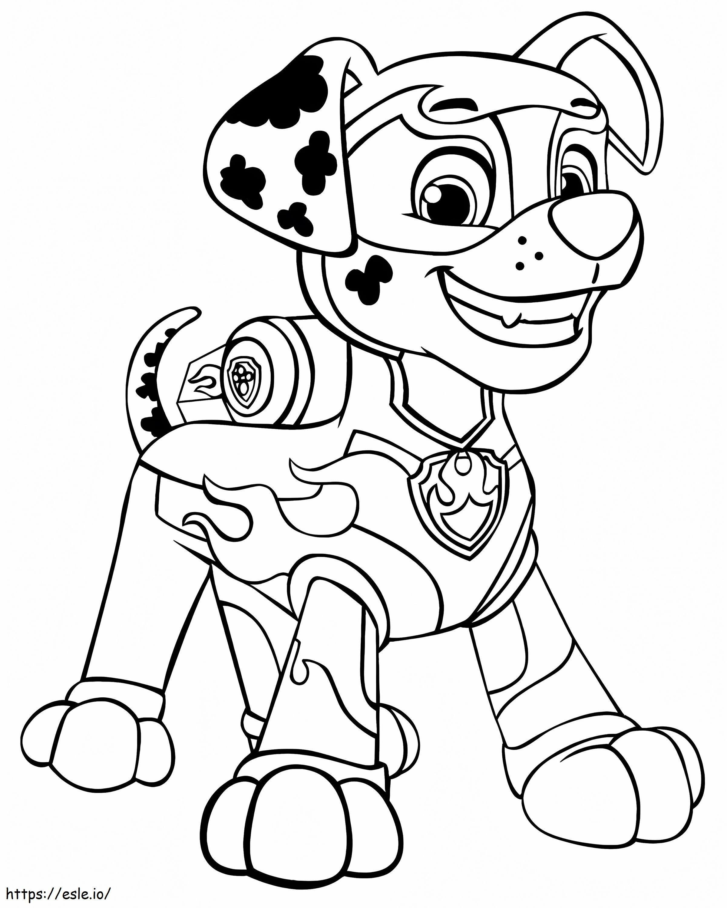 Marshall Mighty Pups coloring page