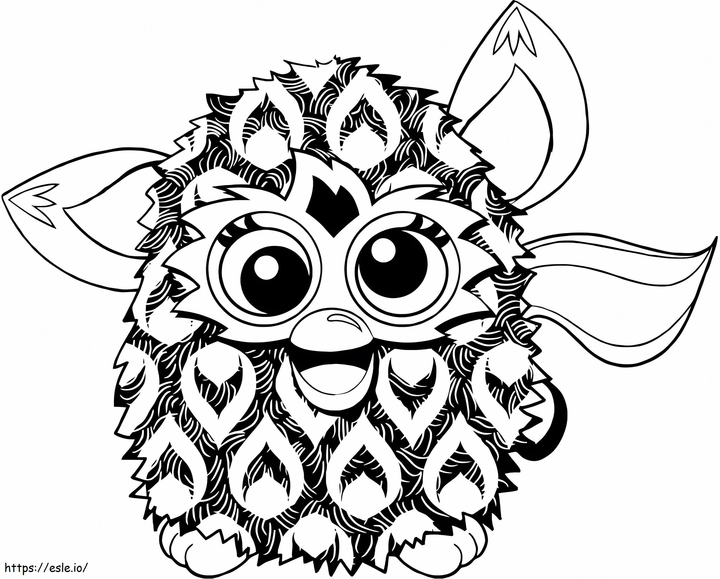 Play With Furby coloring page