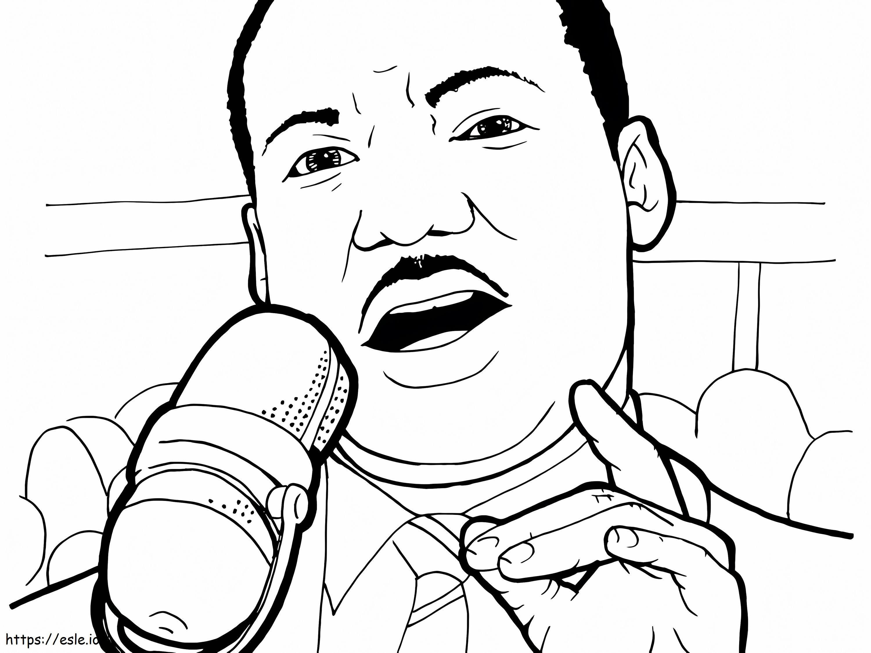 Martin Luther King Jr 10 coloring page