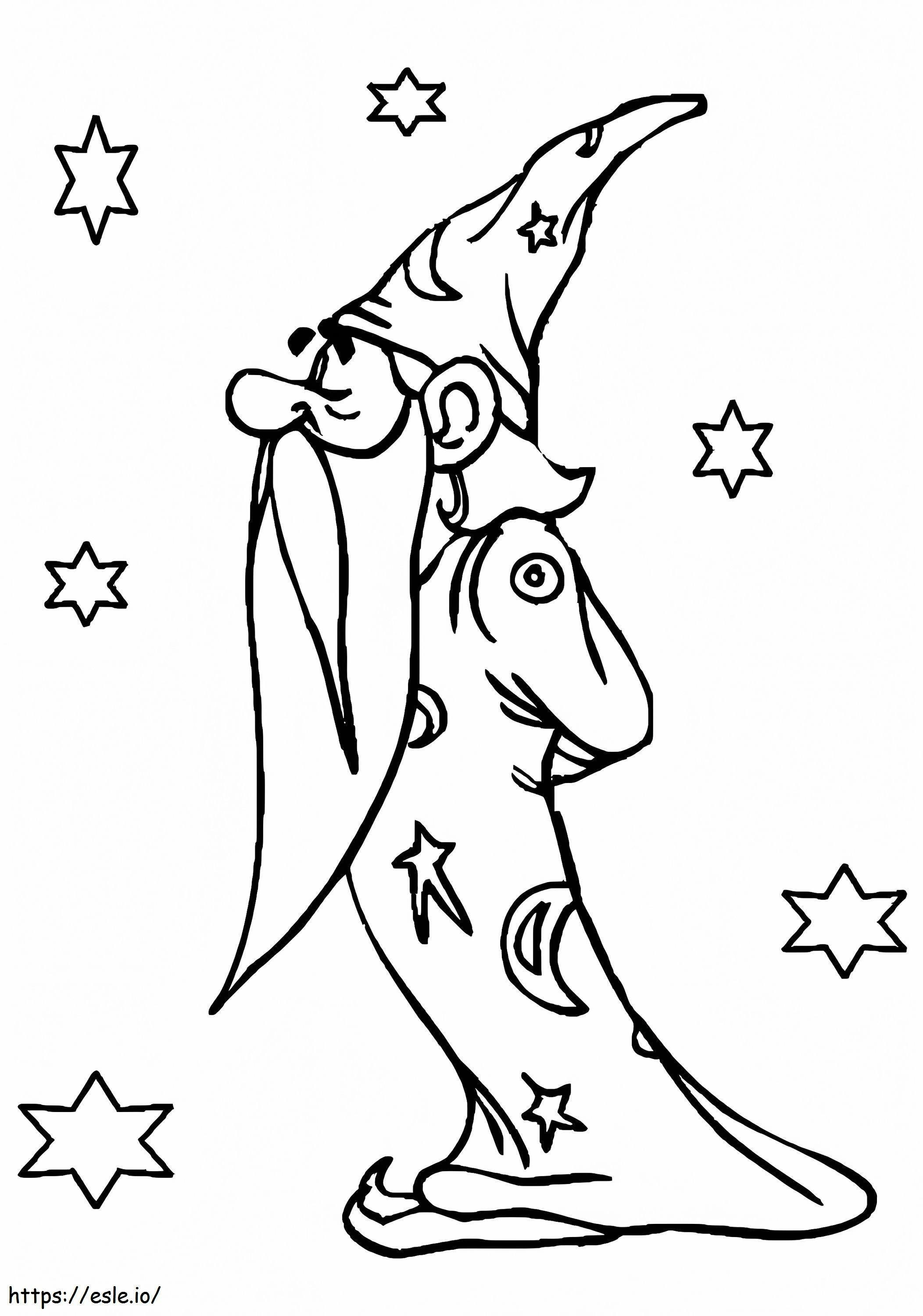 Magic Wizard 6 coloring page