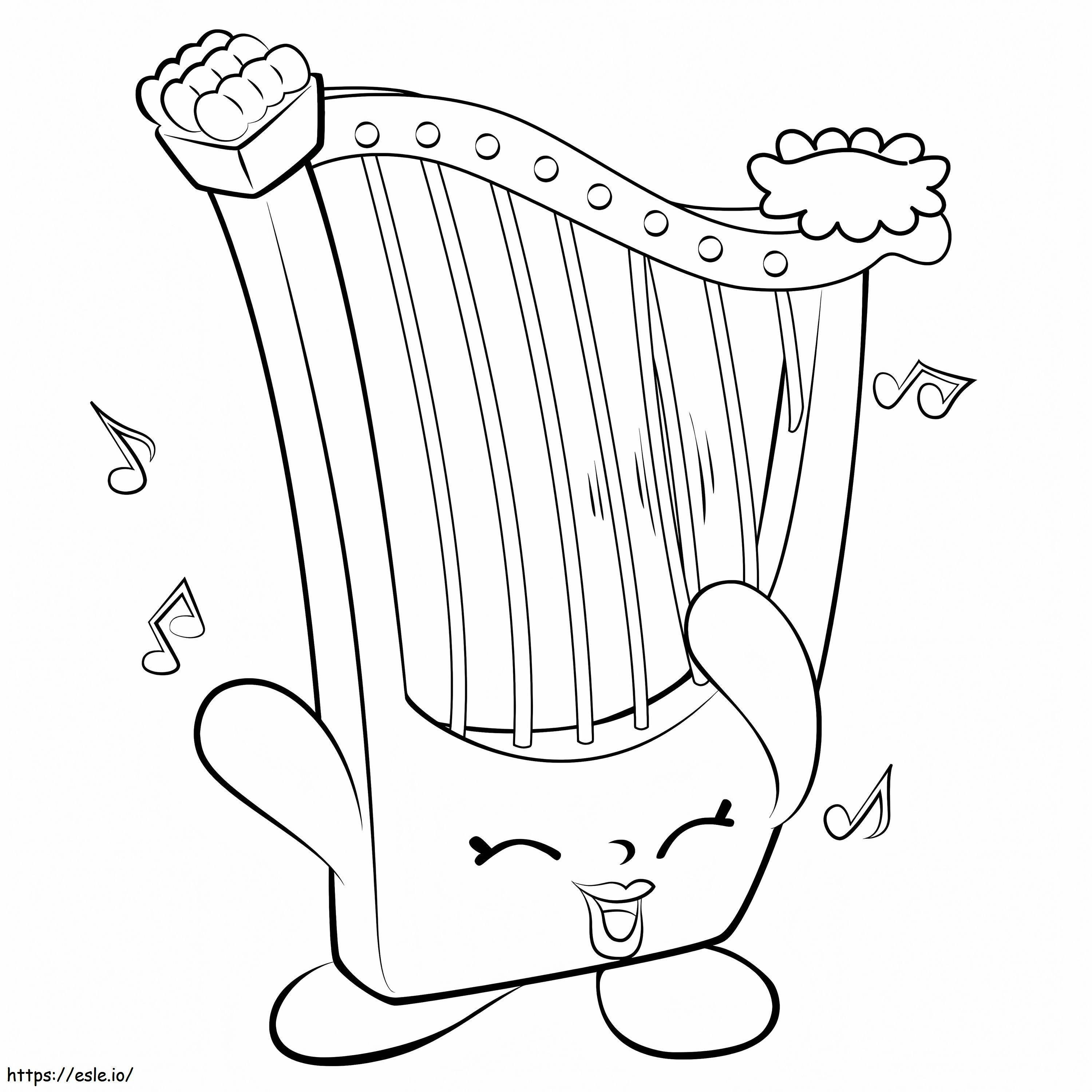 Hillary Harp Shopkin Coloring Page