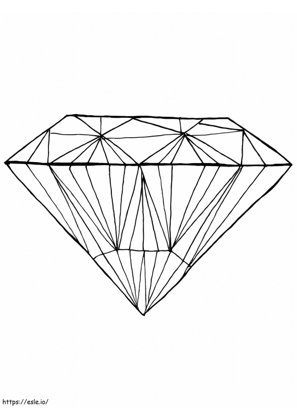 Coloriage Beau diamant à imprimer dessin