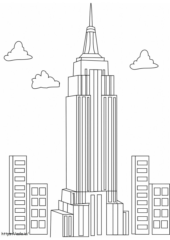 Coloriage Empire State Building à imprimer dessin