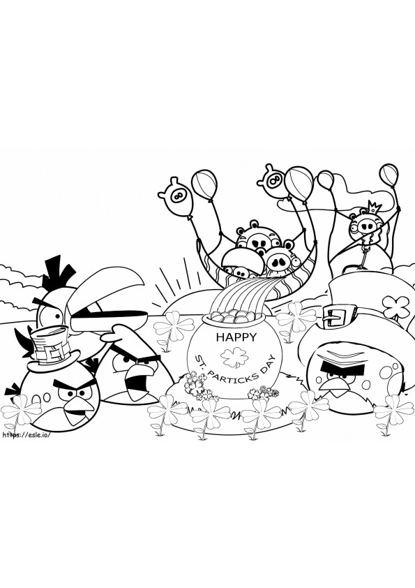 Grandes Angry Birds coloring page