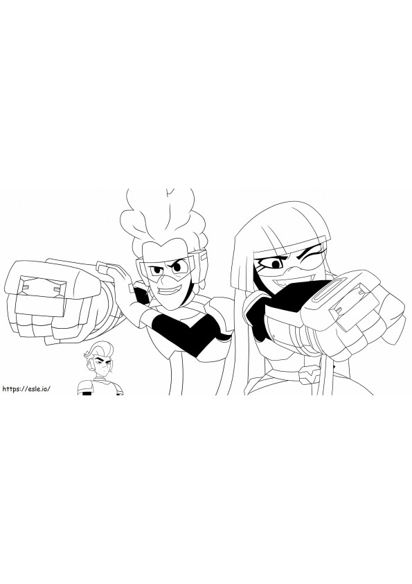 Glitch Techs Characters coloring page