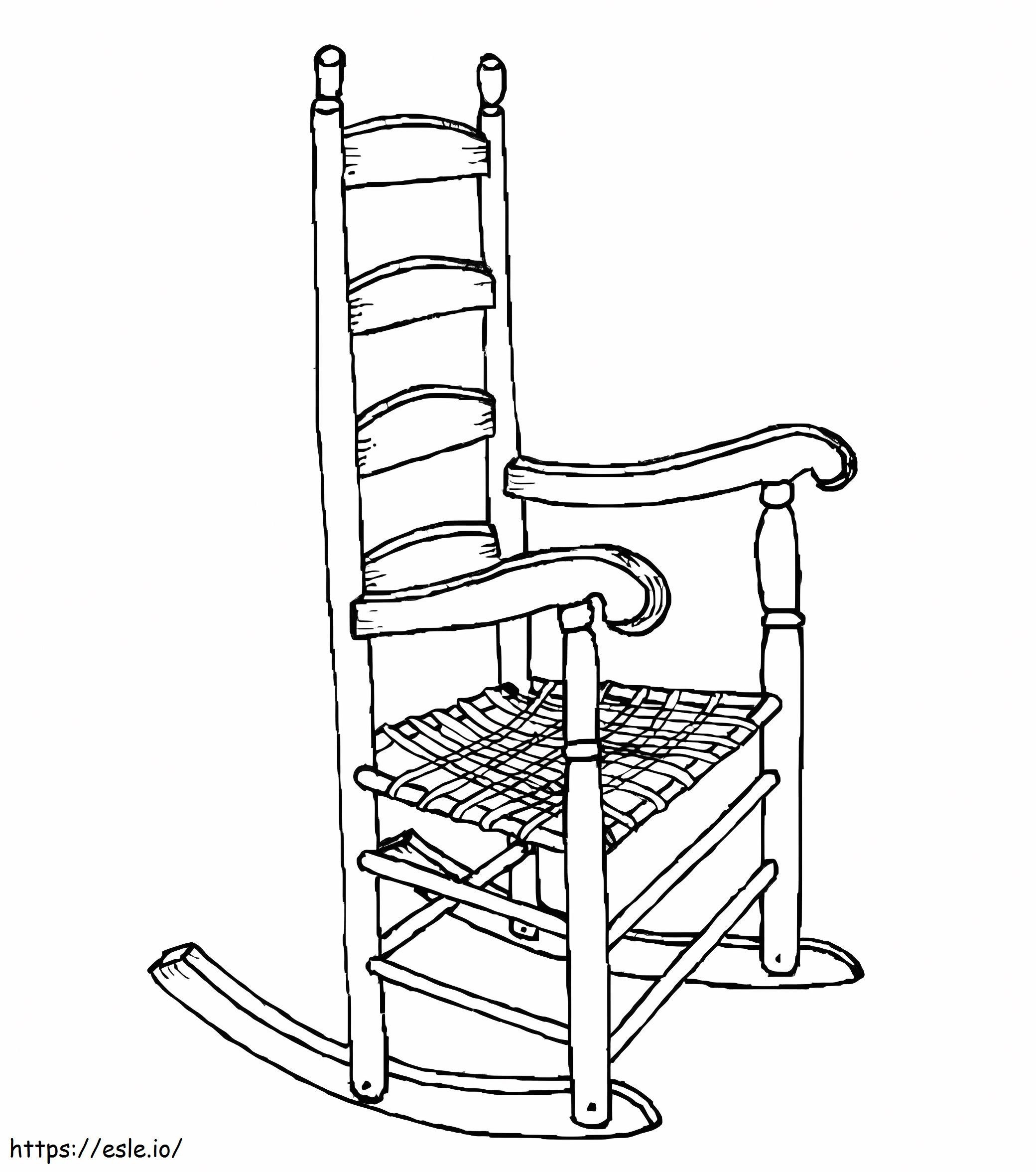 Free Rocking Chair coloring page