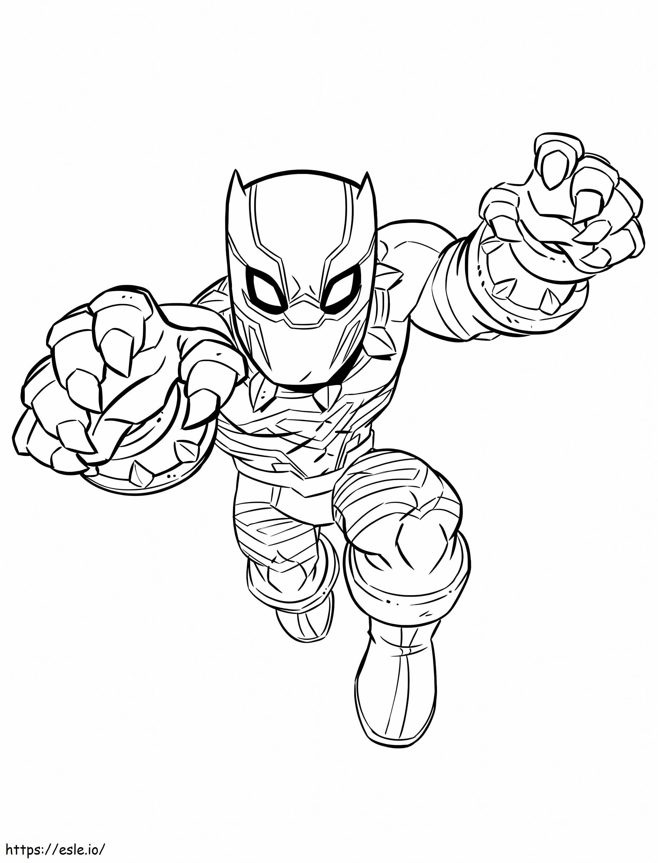 Black Panther 4 coloring page