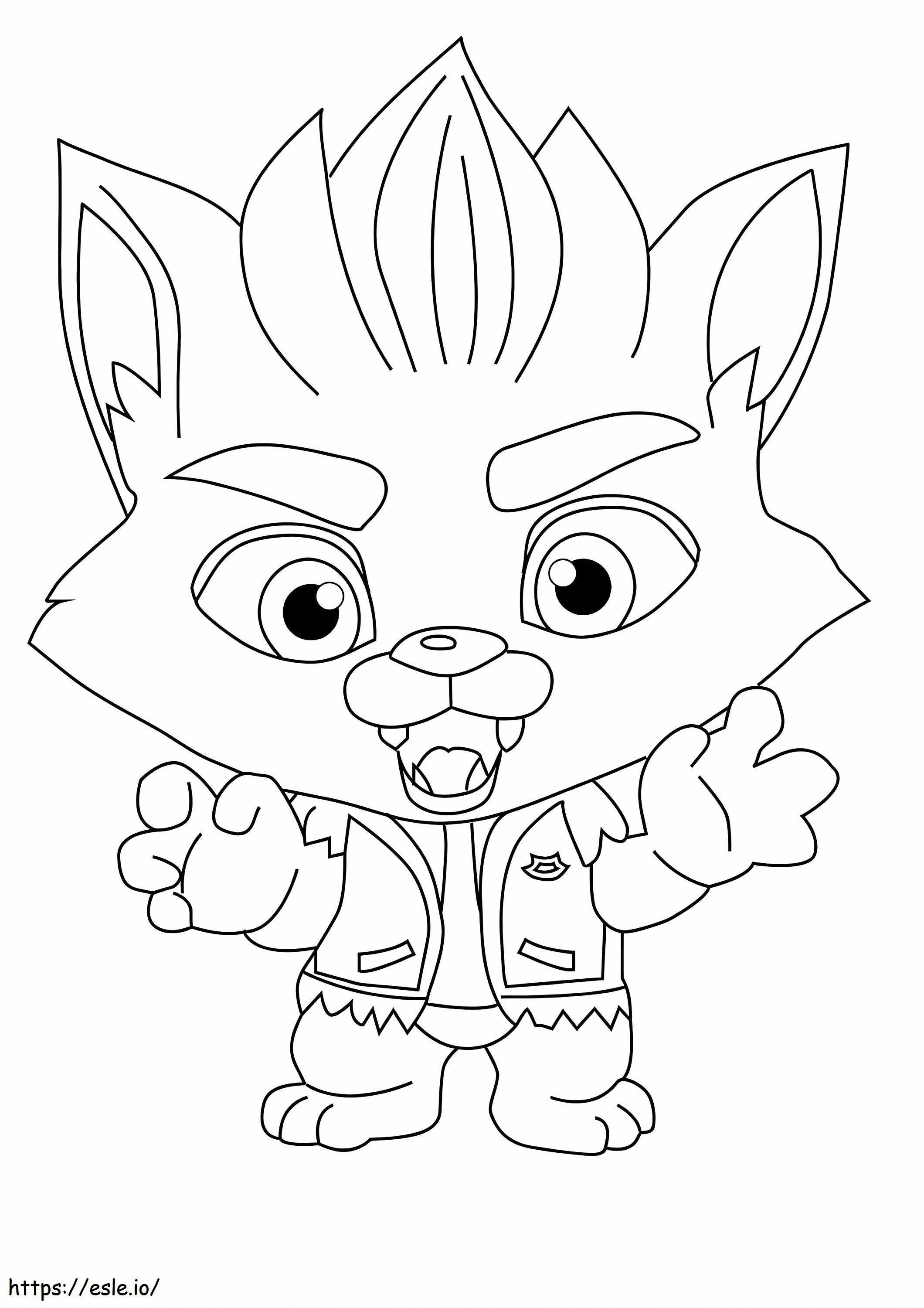 Lobo Howler From Super Monsters coloring page
