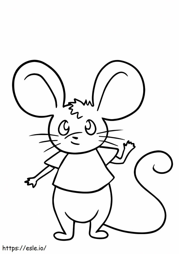 Mysz dziecięca kolorowanka