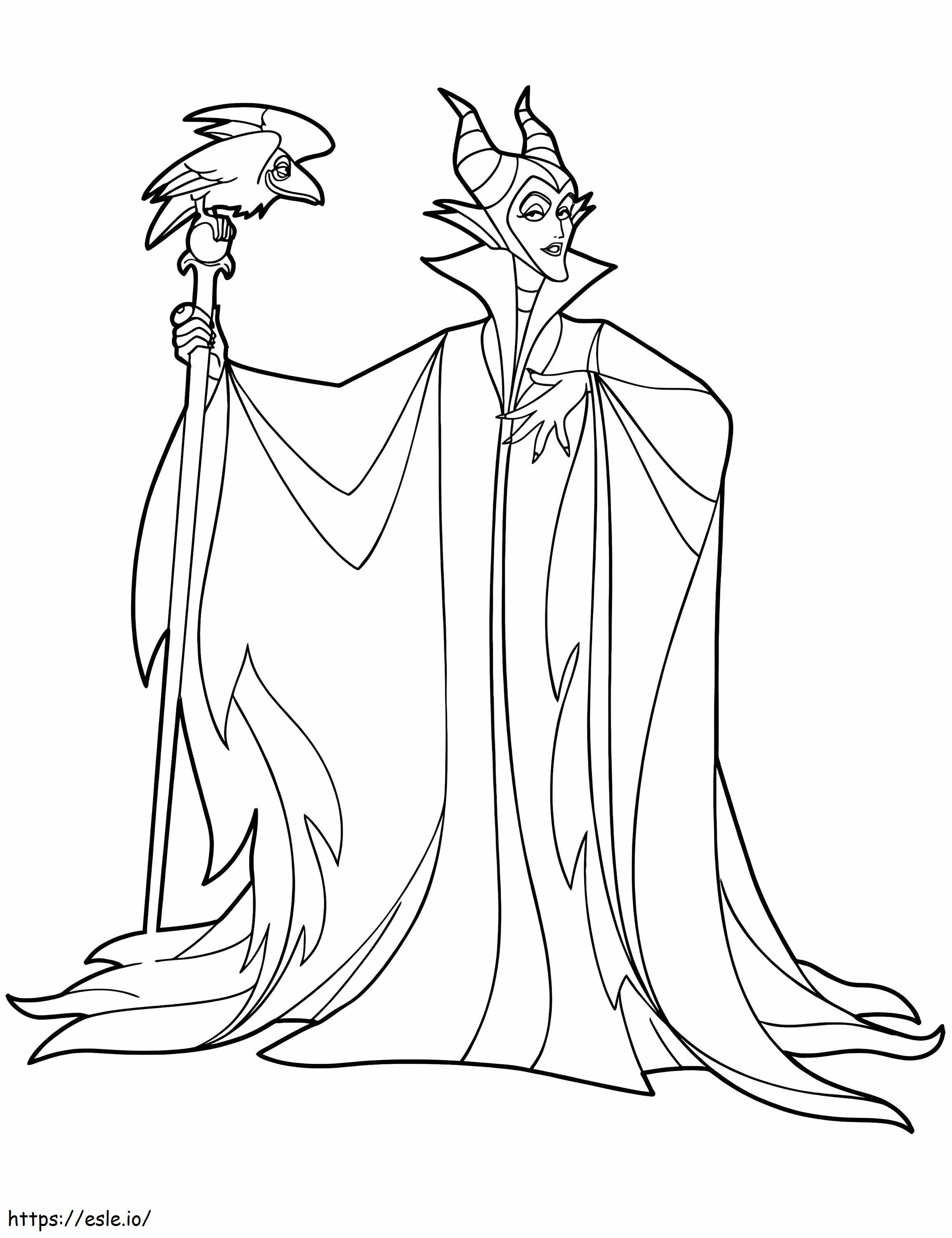 Maleficent Disney Villain coloring page