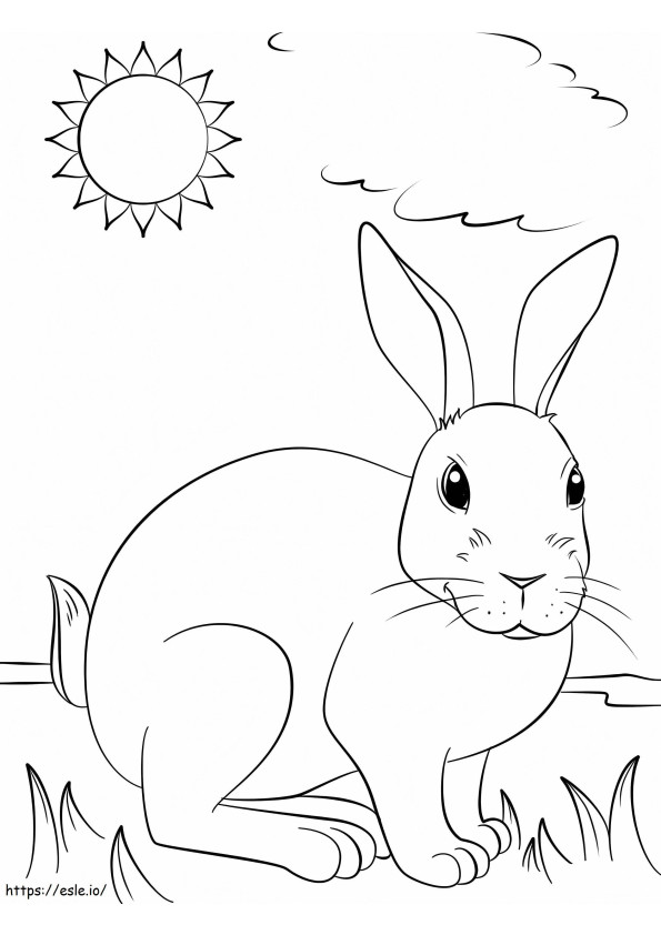 Cute Bunny 1 coloring page