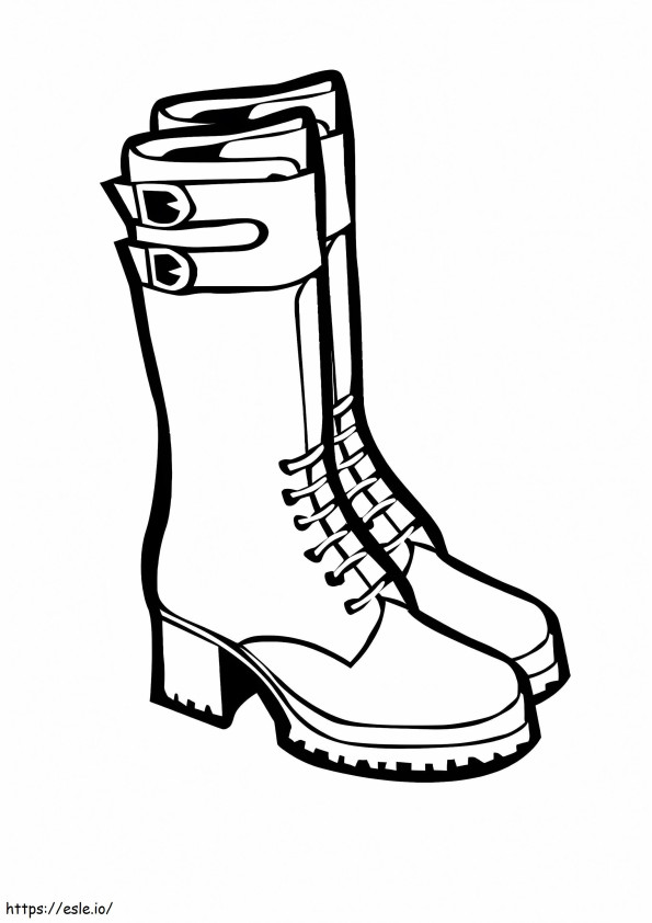 Basic Boots coloring page