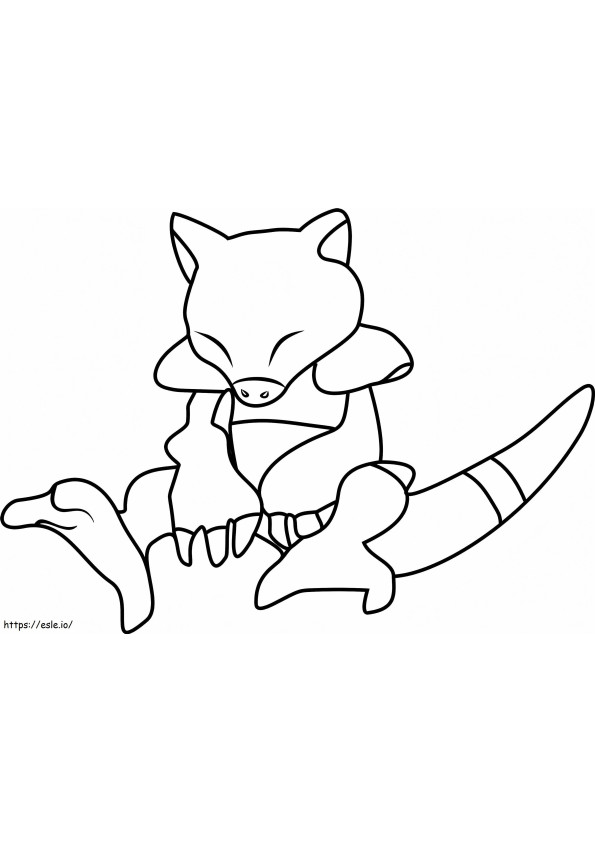 Coloriage 1530498559 Abra Pokémon Go1 à imprimer dessin