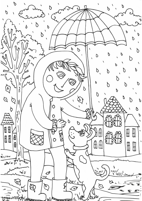 Peter Boy In October coloring page
