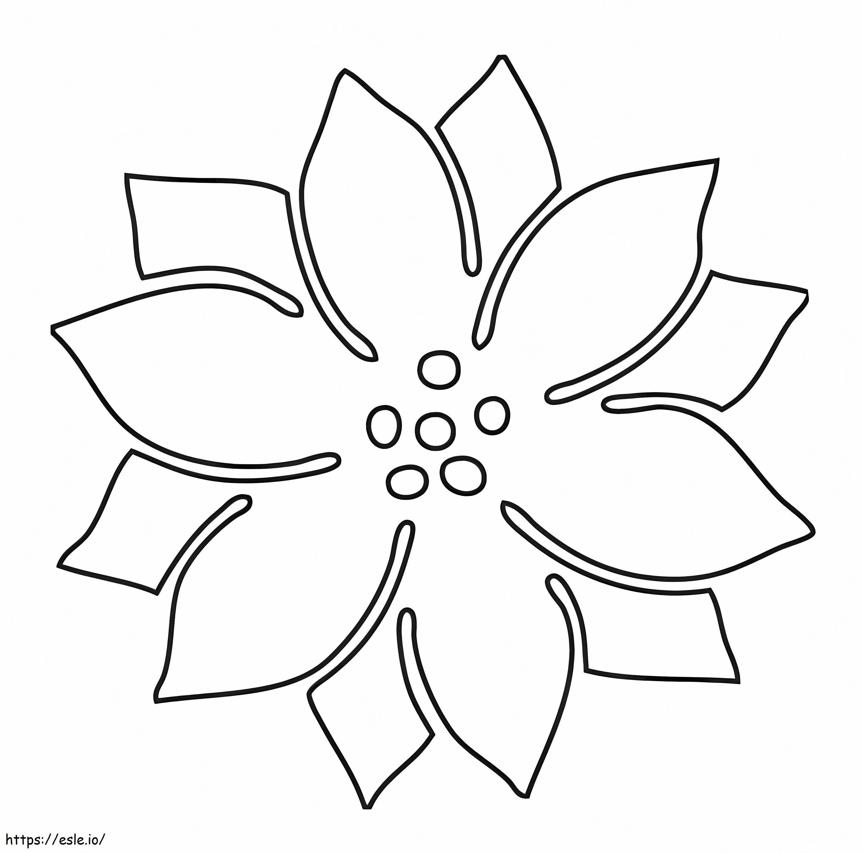 Perfect Poinsettia coloring page