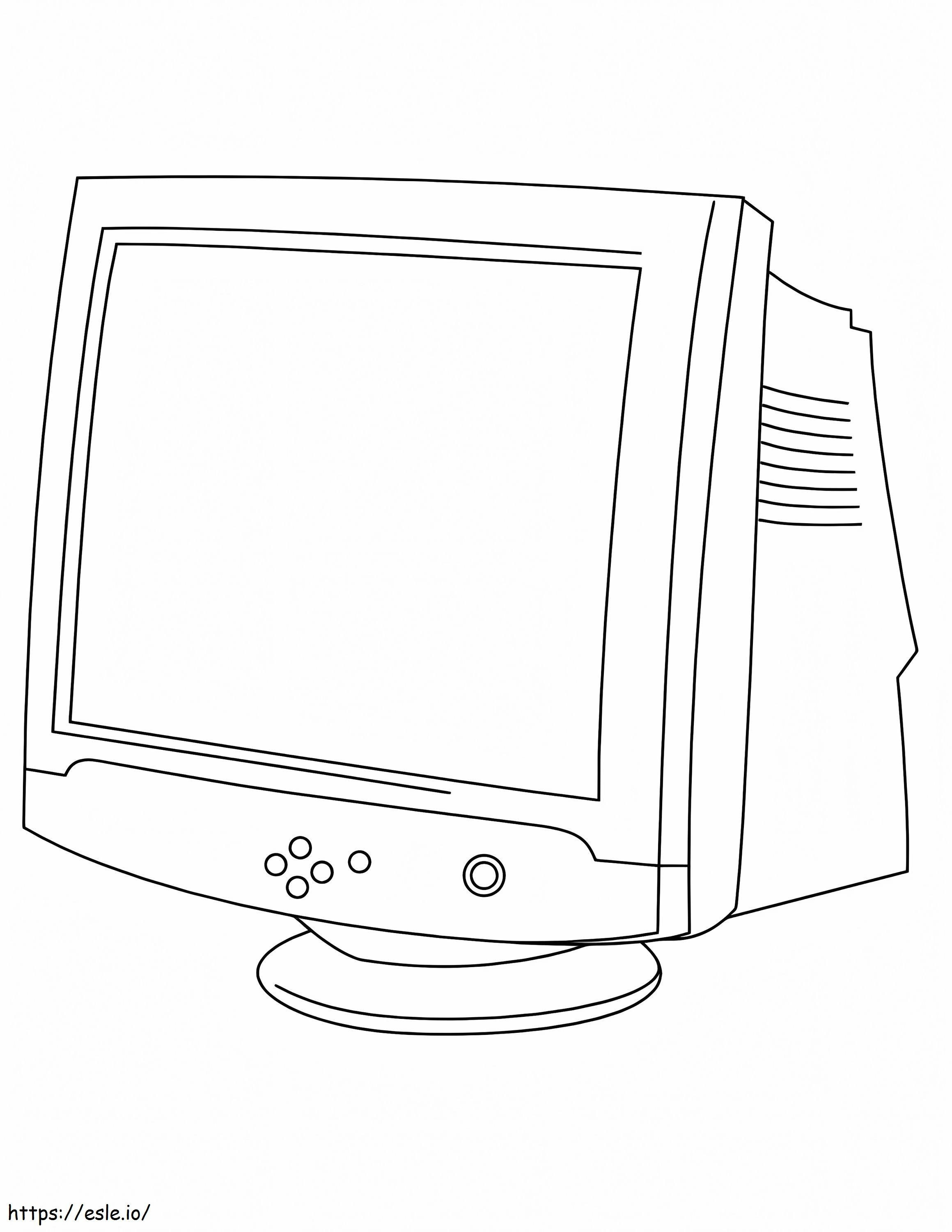 Coloriage Écran d'ordinateur à imprimer dessin