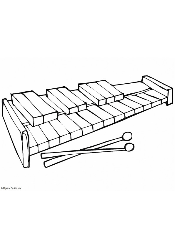 Xylophone Normal 7 coloring page