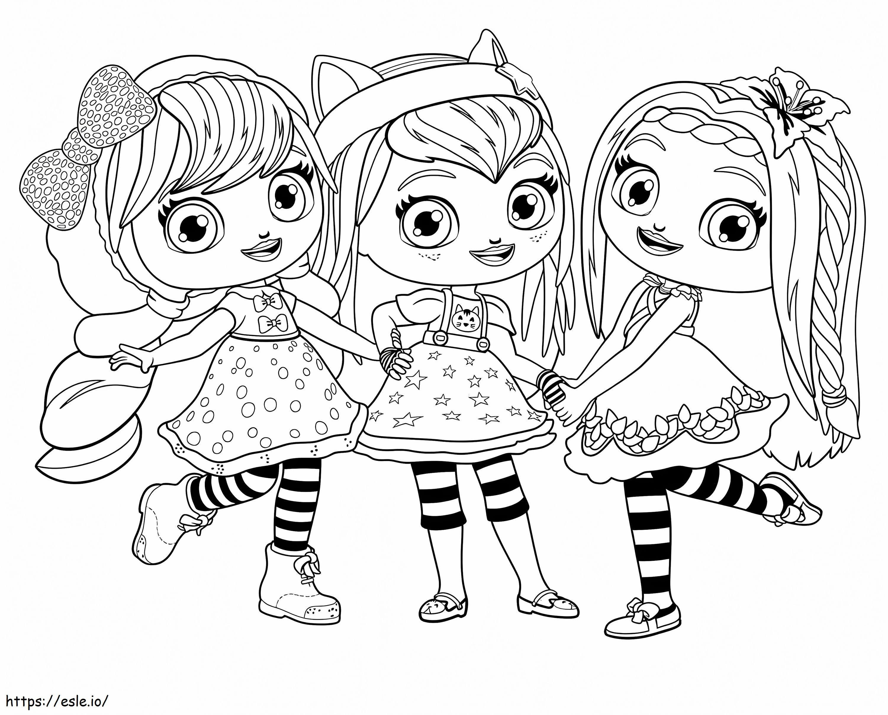 Happy Little Charmers coloring page