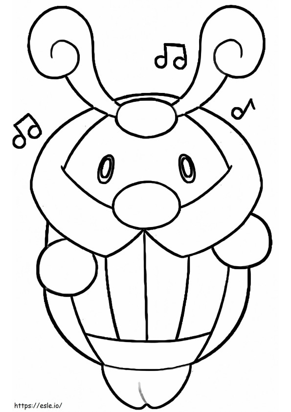 Lovely Kricketot coloring page