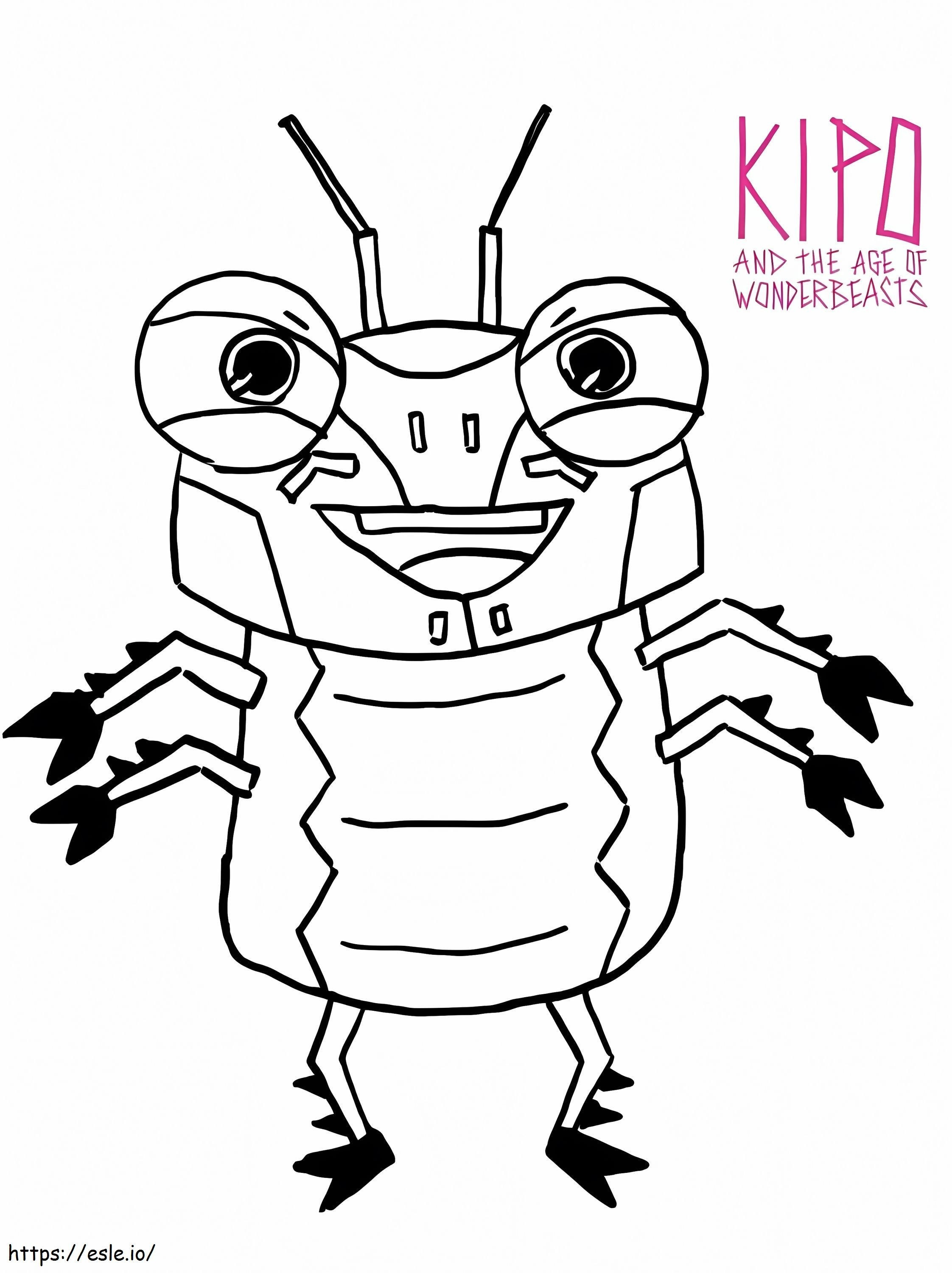 Dave From Kipo And The Age Of Wonderbeasts coloring page