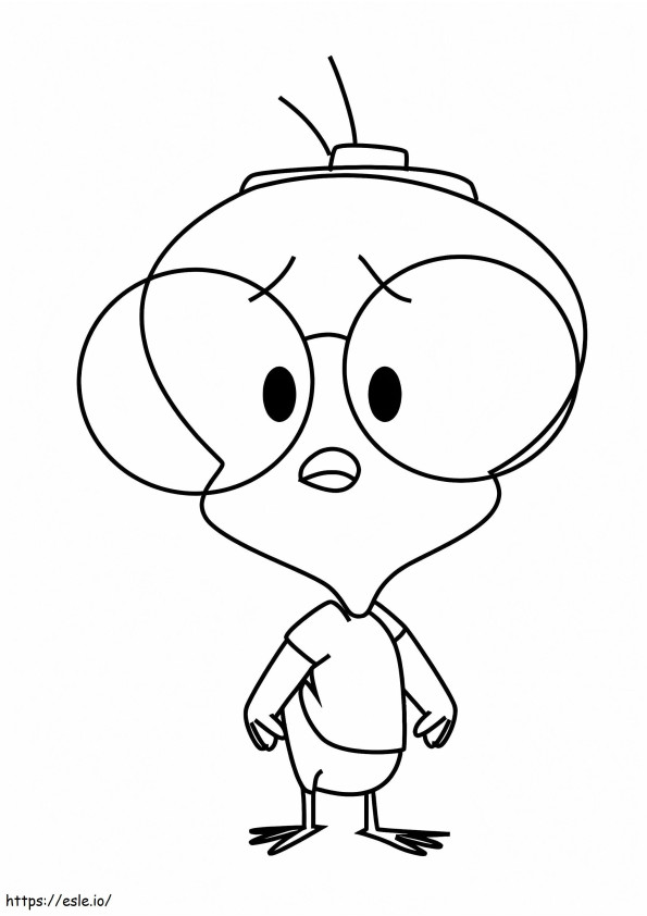 Egghead Jr. van Tiny Toon Adventures kleurplaat