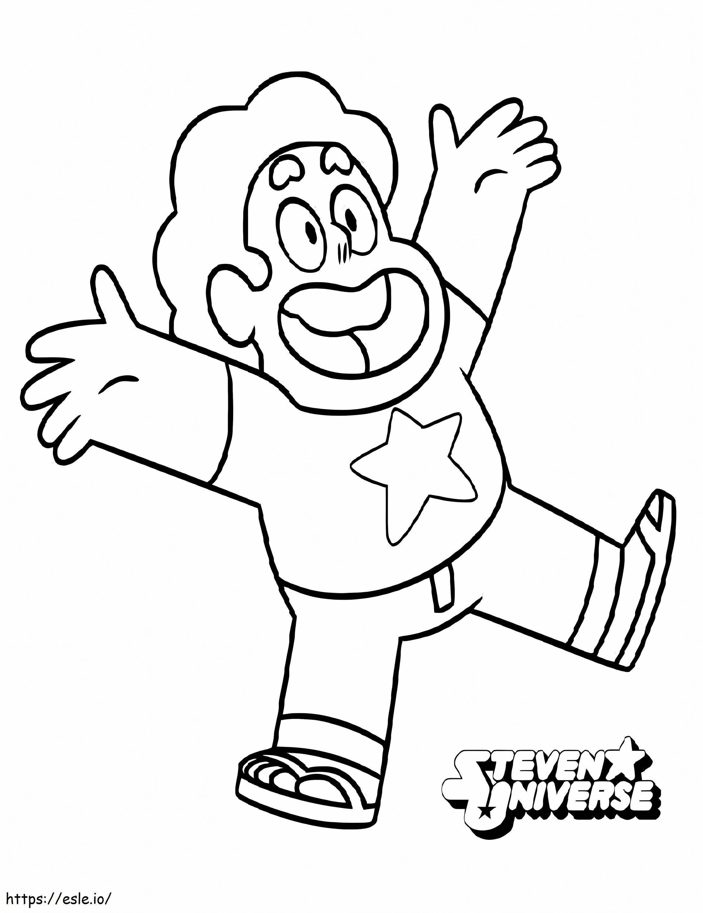 1579058717 Happy Steven Universe coloring page